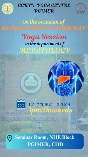 YOGA AT Department of Hepatology - the awareness program was organised by Department of Hepatology